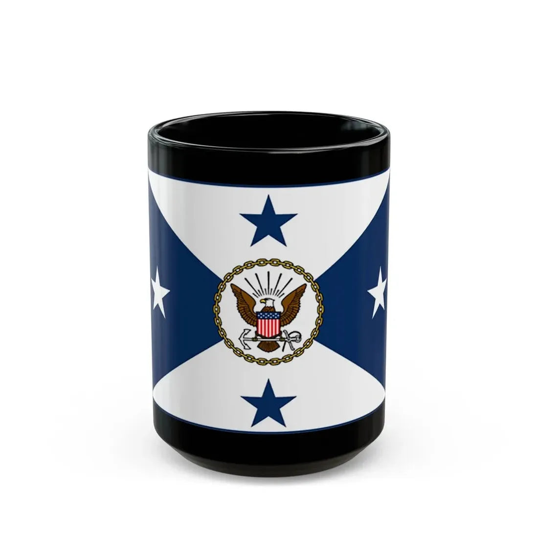 VCNO FLAG NO POLE. (U.S. Navy) Black Coffee Mug 15oz - Go Mug Yourself