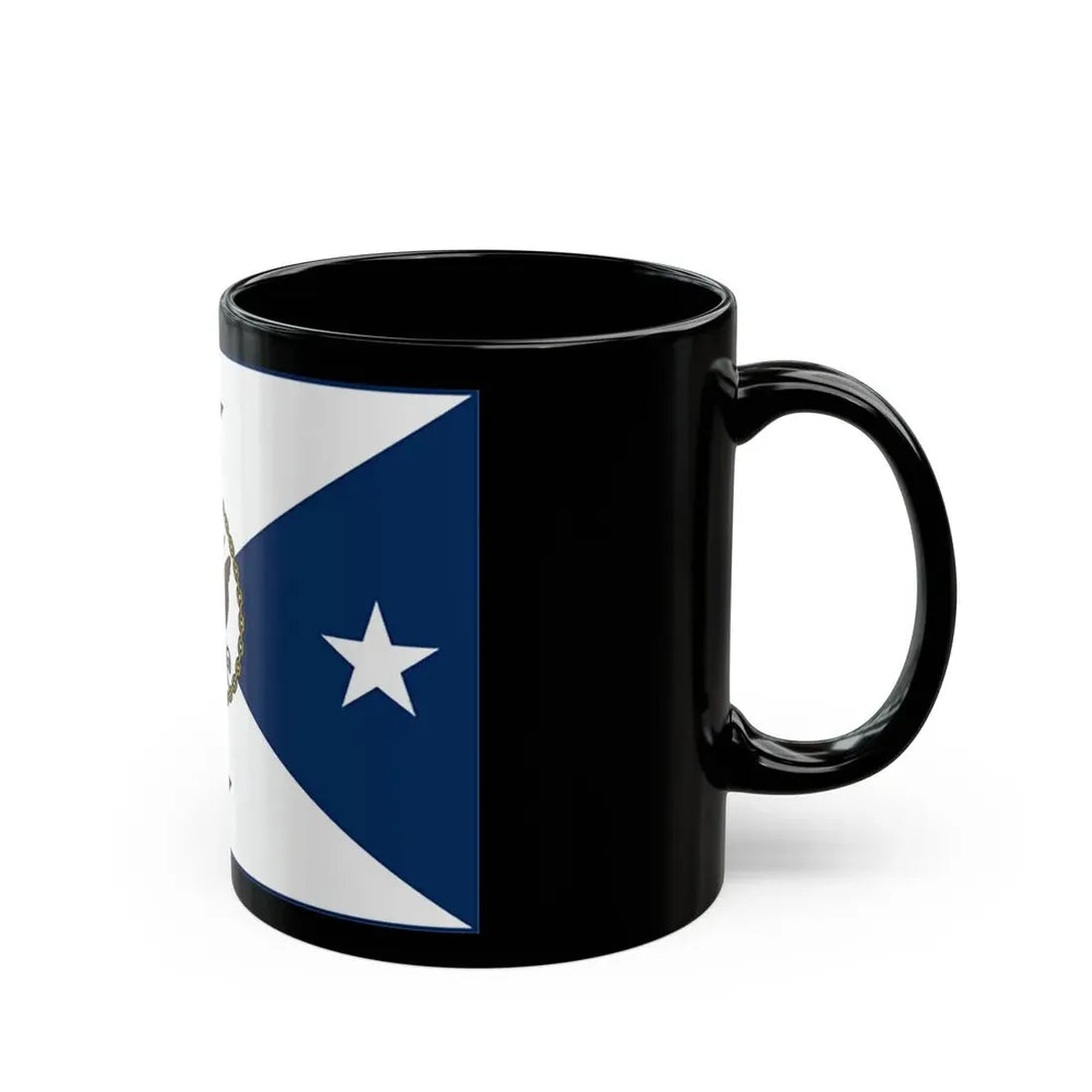 VCNO FLAG NO POLE. (U.S. Navy) Black Coffee Mug - Go Mug Yourself