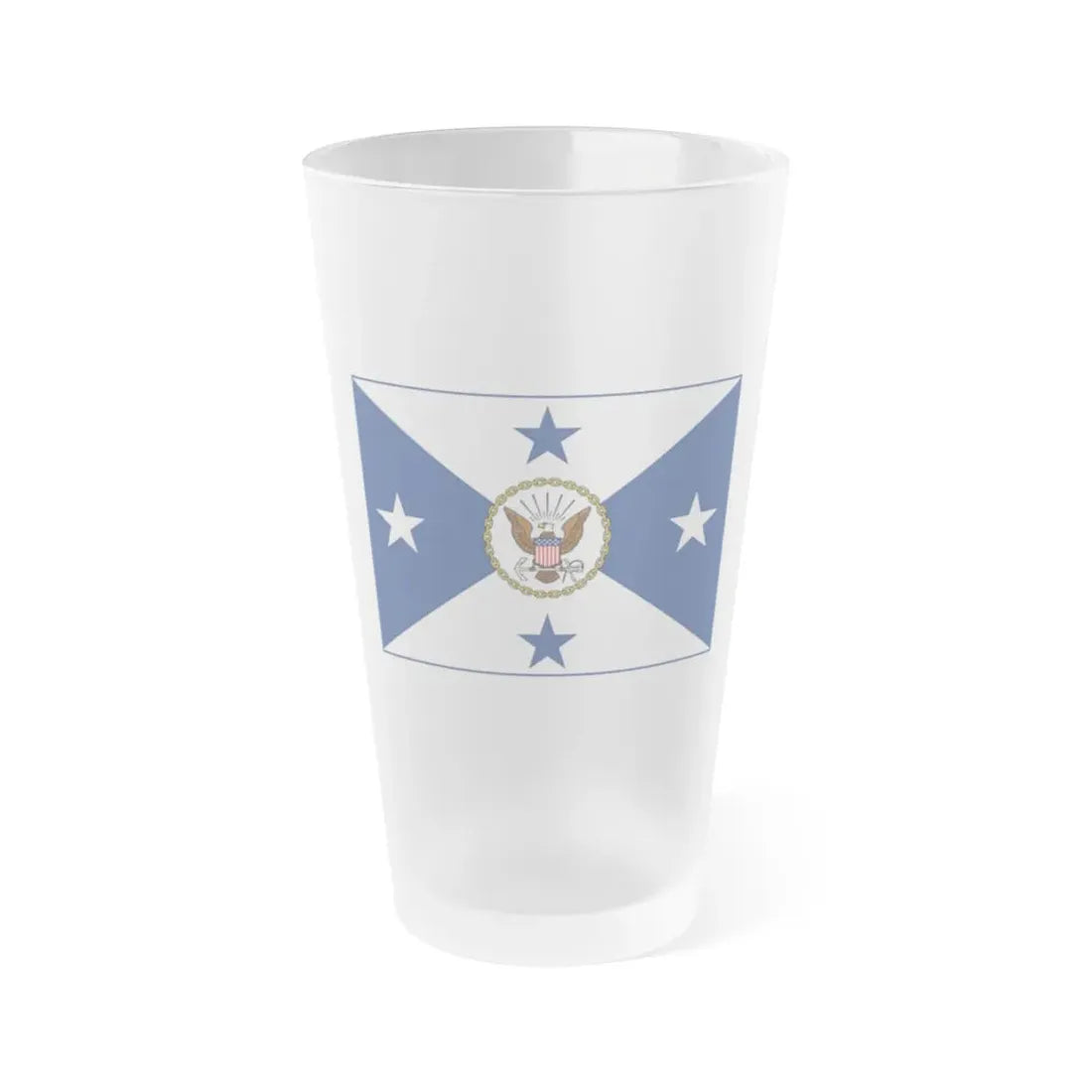VCNO FLAG NO POLE (U.S. Navy) Frosted Pint Glass 16oz Default Title - Go Mug Yourself