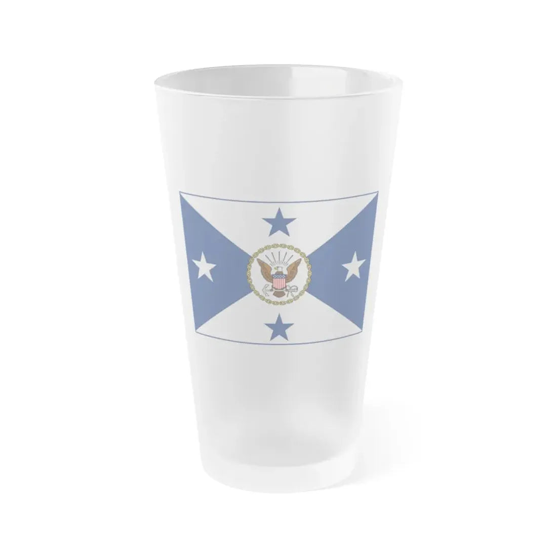 VCNO FLAG NO POLE.1 (U.S. Navy) Frosted Pint Glass 16oz Default Title - Go Mug Yourself