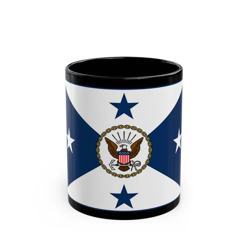 VCNO FLAG NO POLE. (U.S. Navy) Black Coffee Mug-11oz-Go Mug Yourself