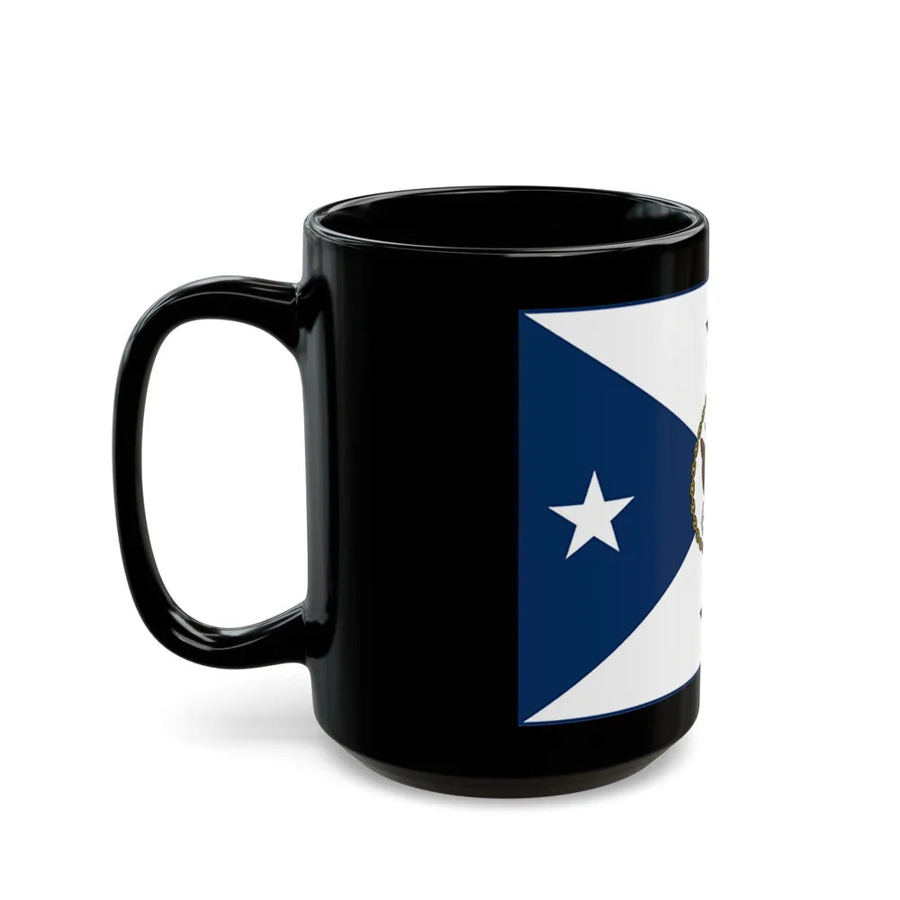 VCNO FLAG NO POLE. (U.S. Navy) Black Coffee Mug-Go Mug Yourself