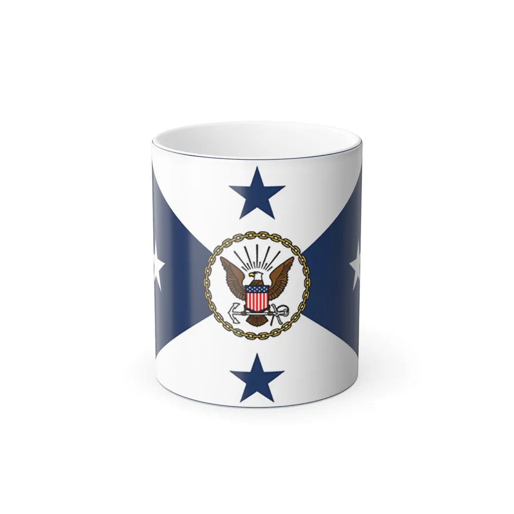 VCNO FLAG NO POLE. (U.S. Navy) Color Changing Mug 11oz-11oz-Go Mug Yourself