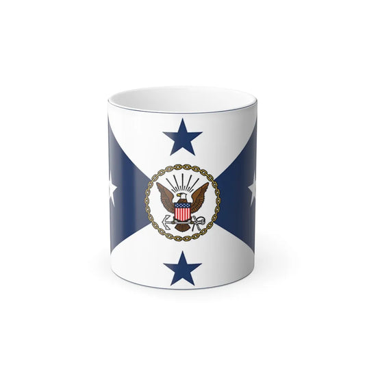 VCNO FLAG NO POLE. (U.S. Navy) Color Changing Mug 11oz-11oz-Go Mug Yourself