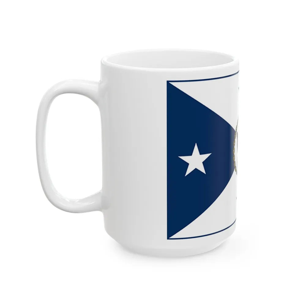 VCNO FLAG NO POLE. (U.S. Navy) White Coffee Mug-Go Mug Yourself