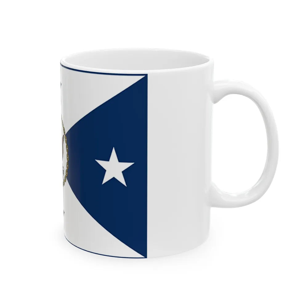 VCNO FLAG NO POLE. (U.S. Navy) White Coffee Mug-Go Mug Yourself