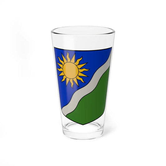 Vecsaules pagasta ģerbonis (Latvia) (Coat of Arms) Pint Glass 16oz 16oz - Go Mug Yourself