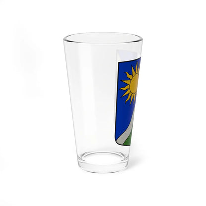 Vecsaules pagasta ģerbonis (Latvia) (Coat of Arms) Pint Glass 16oz - Go Mug Yourself