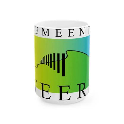 Veere vlag (Netherlands) White Coffee Mug 15oz - Go Mug Yourself