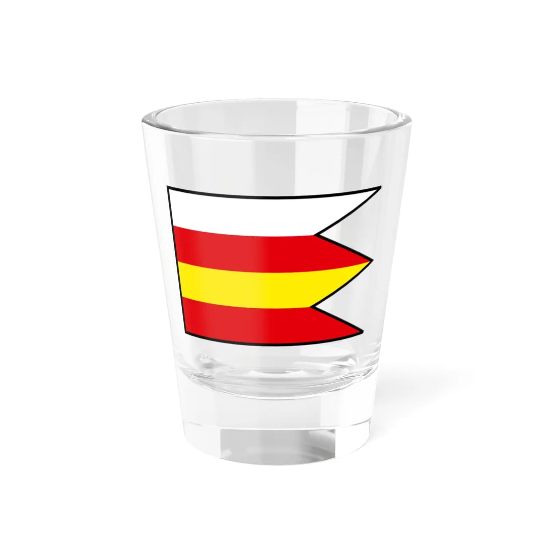 Velky Biel Senec Flag (Slovakia) Shot Glass 1.5oz 1.5oz - Go Mug Yourself