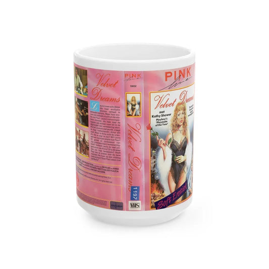 VELVET DREAMS (VHS COVER) - White Coffee Mug-15oz-Go Mug Yourself