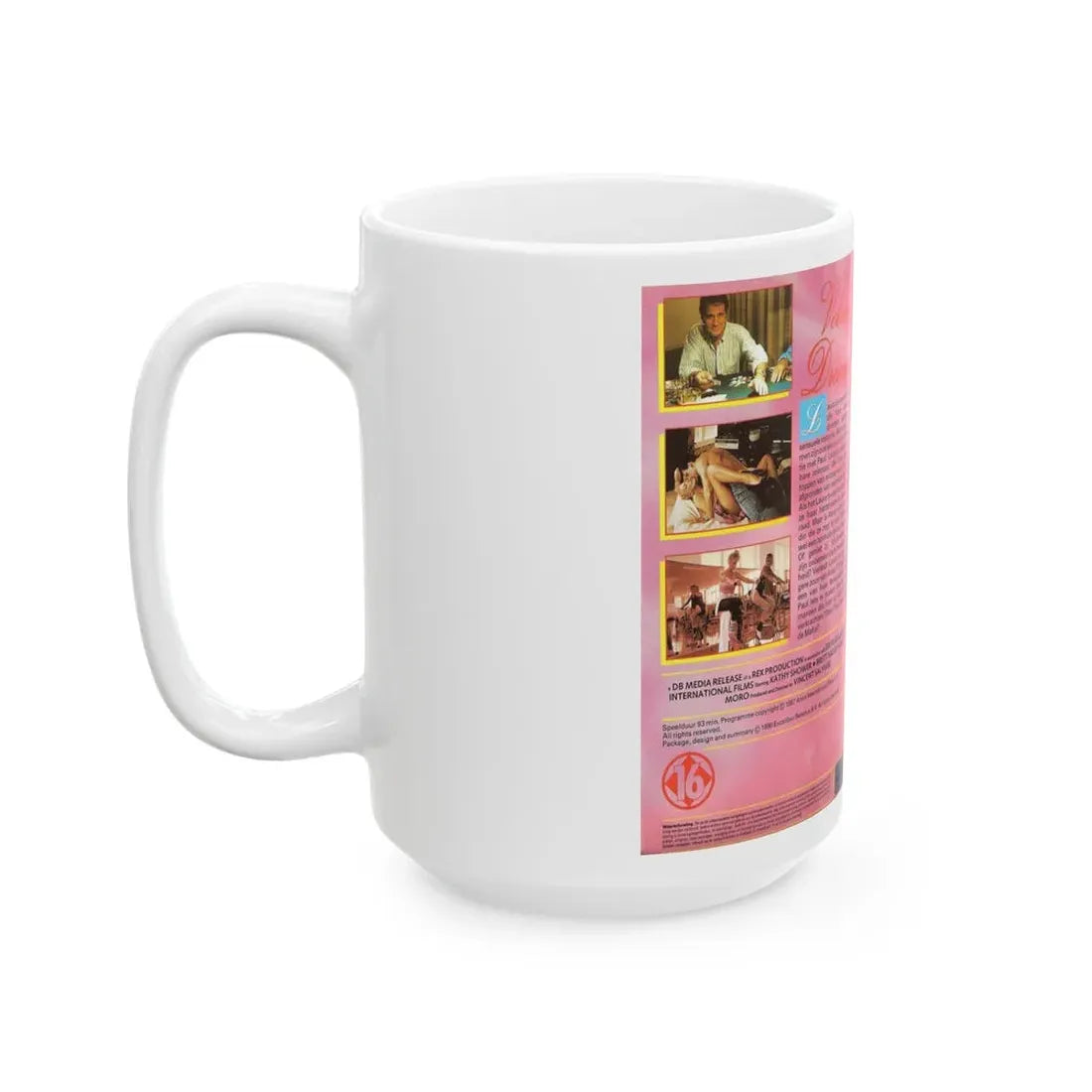 VELVET DREAMS (VHS COVER) - White Coffee Mug - Go Mug Yourself