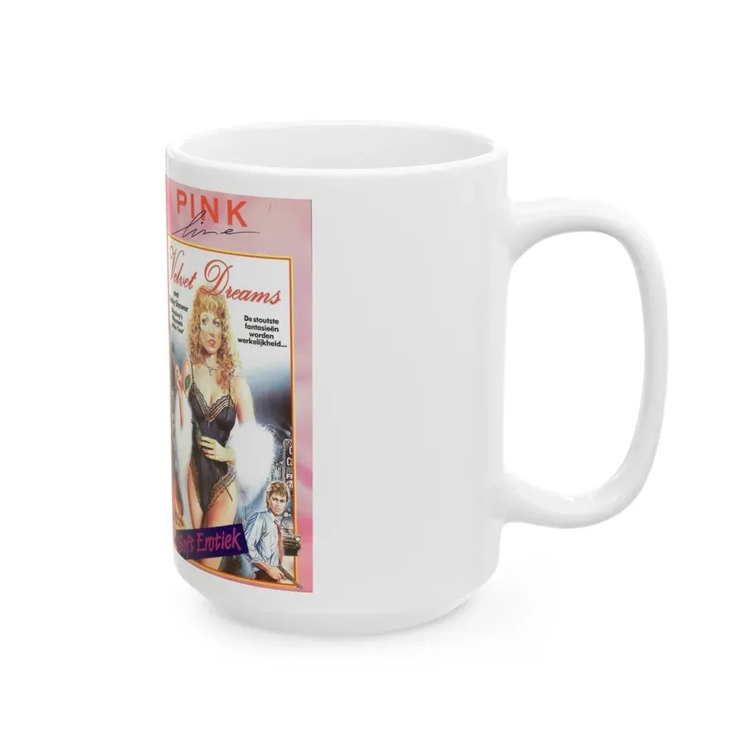 VELVET DREAMS (VHS COVER) - White Coffee Mug - Go Mug Yourself