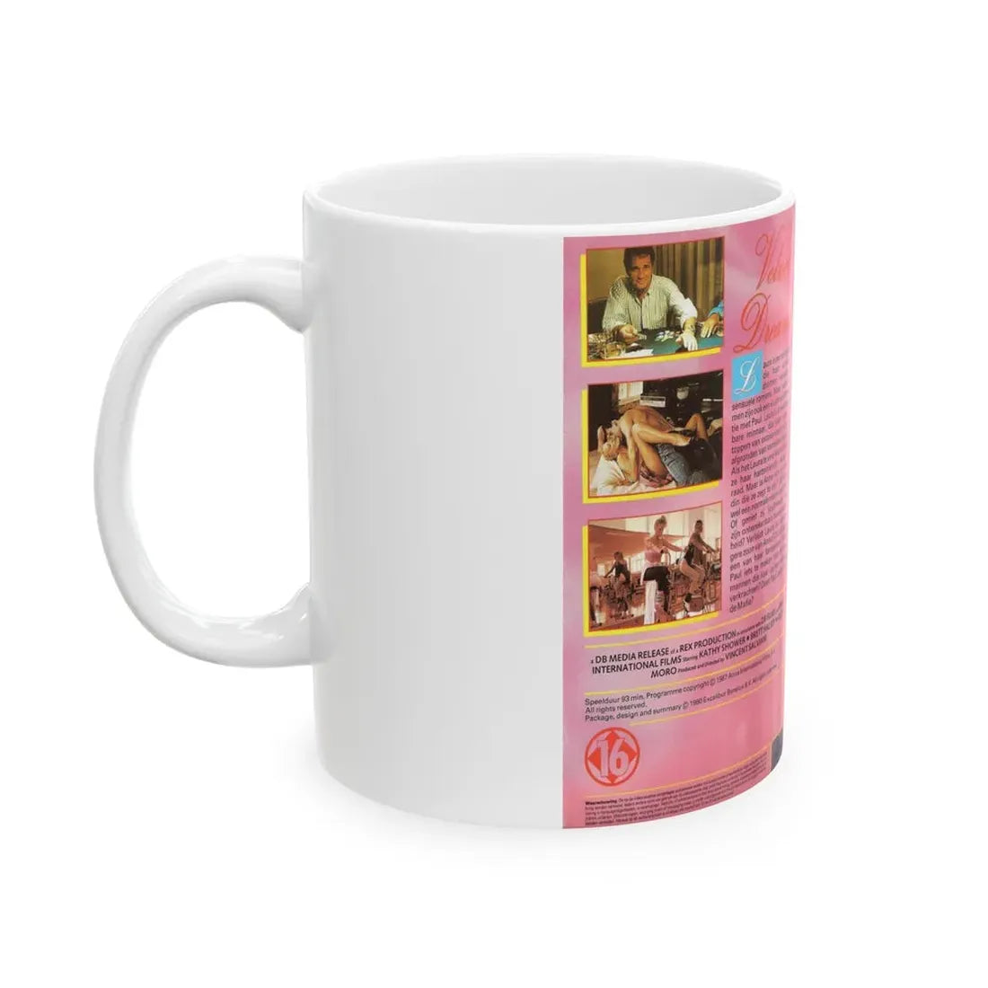 VELVET DREAMS (VHS COVER) - White Coffee Mug - Go Mug Yourself