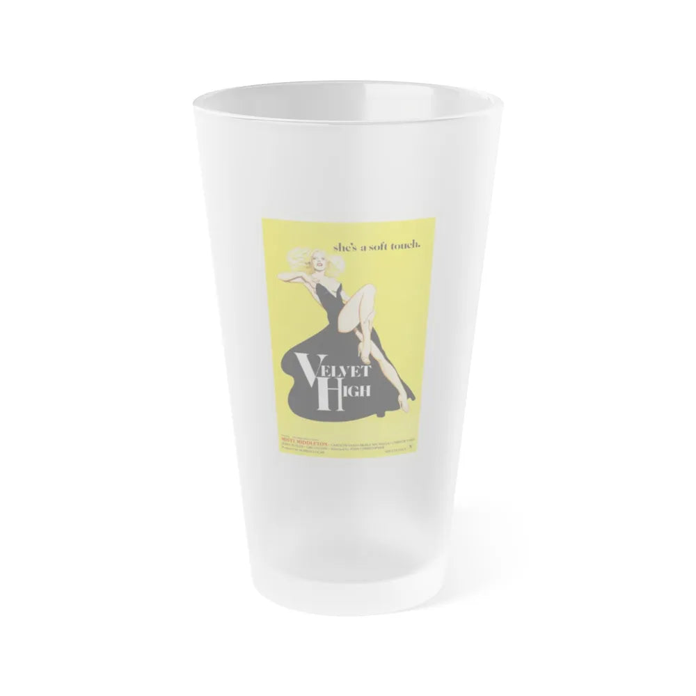 VELVET HIGH 1981 Movie Poster - Frosted Pint Glass 16oz-16oz-Frosted-Go Mug Yourself