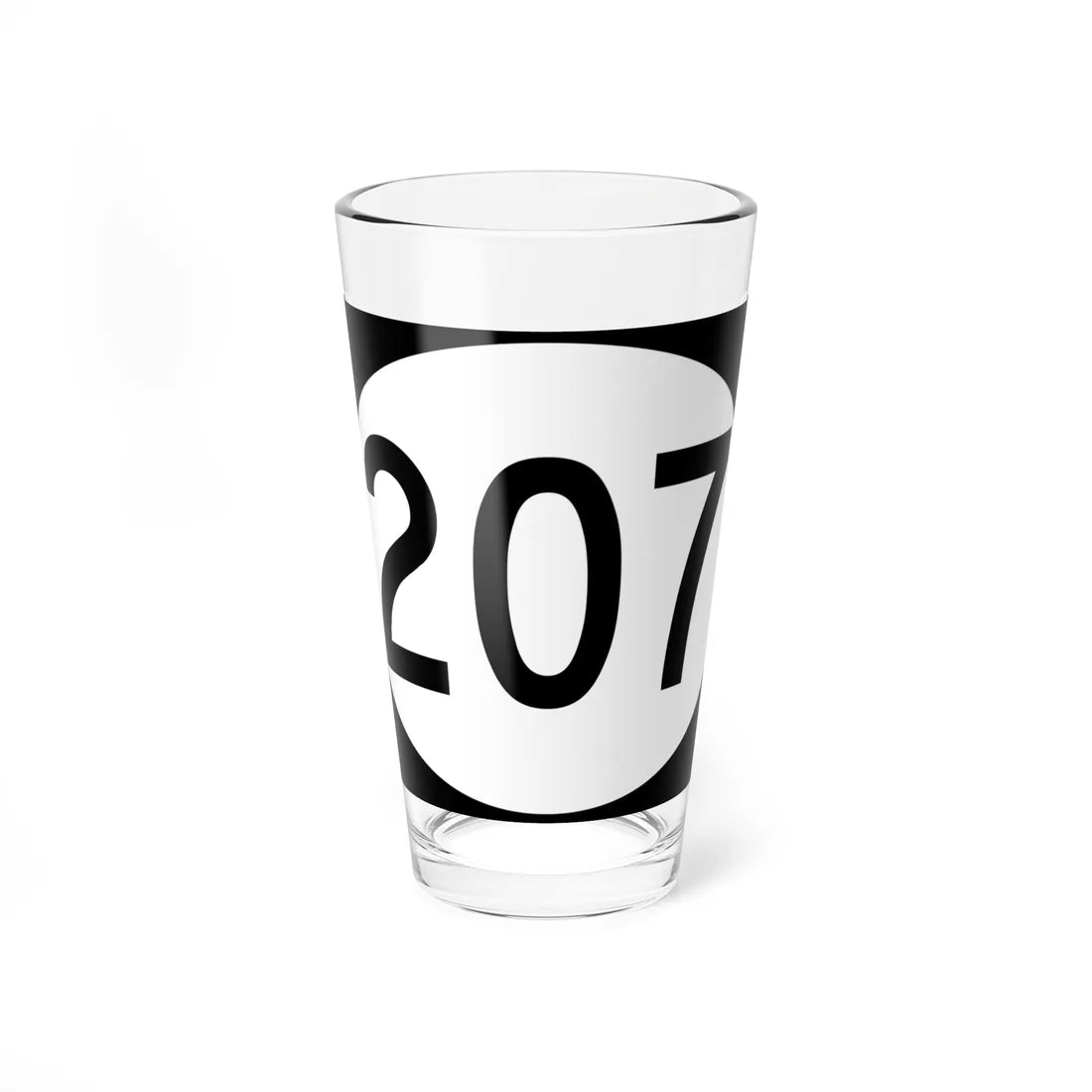 Vemont 207 town (Vermont) (Road Sign) Pint Glass 16oz - Go Mug Yourself