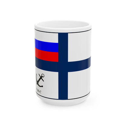 Venalaistamispursilippu (Finland) White Coffee Mug 15oz - Go Mug Yourself