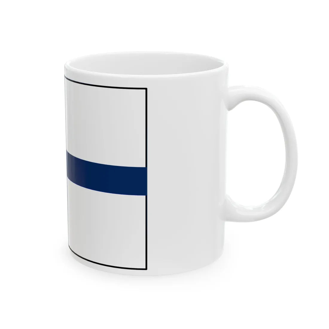 Venalaistamispursilippu (Finland) White Coffee Mug - Go Mug Yourself