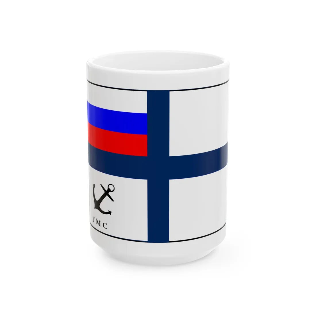 Venalaistamispursilippu (Russia) White Coffee Mug 15oz - Go Mug Yourself