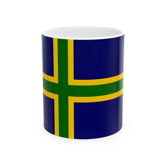 Vendsysselflag (Denmark) White Coffee Mug 11oz - Go Mug Yourself