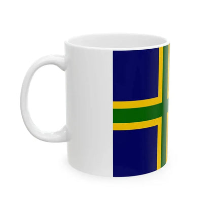 Vendsysselflag (Denmark) White Coffee Mug - Go Mug Yourself