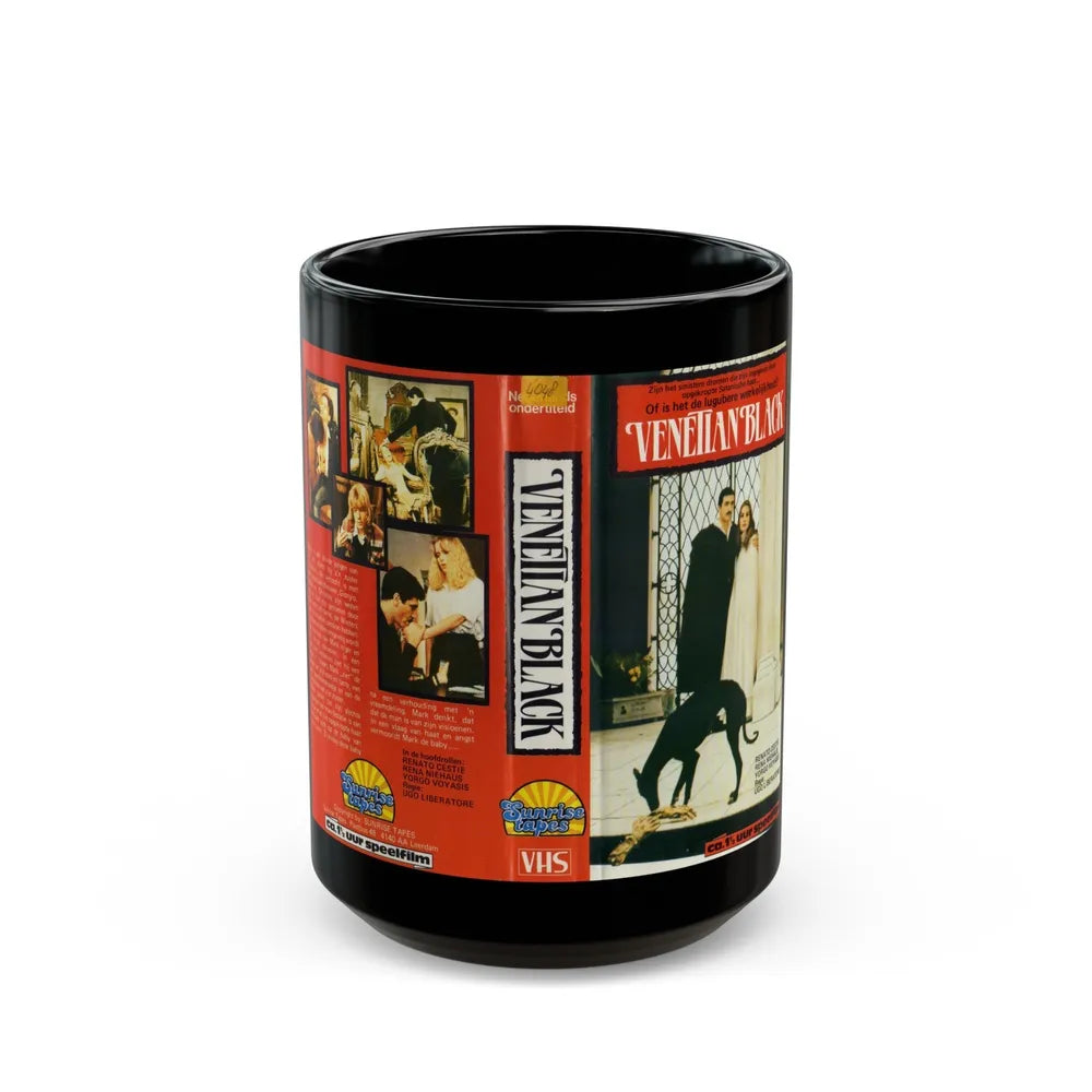 VENETIAN BLACK (VHS COVER) - Black Coffee Mug-15oz-Go Mug Yourself