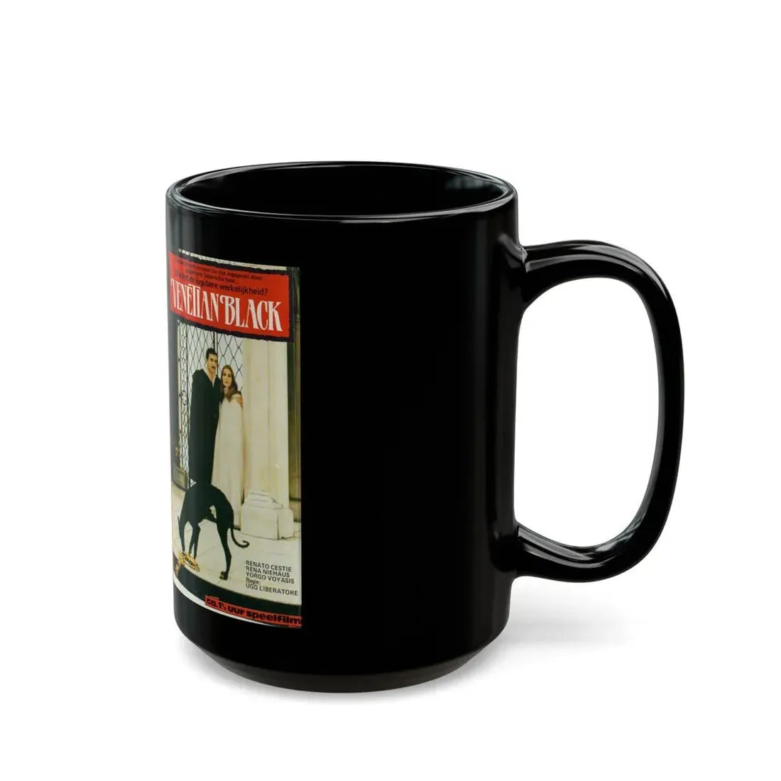 VENETIAN BLACK (VHS COVER) - Black Coffee Mug - Go Mug Yourself