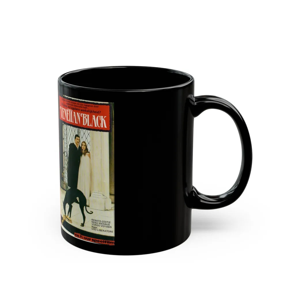 VENETIAN BLACK (VHS COVER) - Black Coffee Mug-Go Mug Yourself