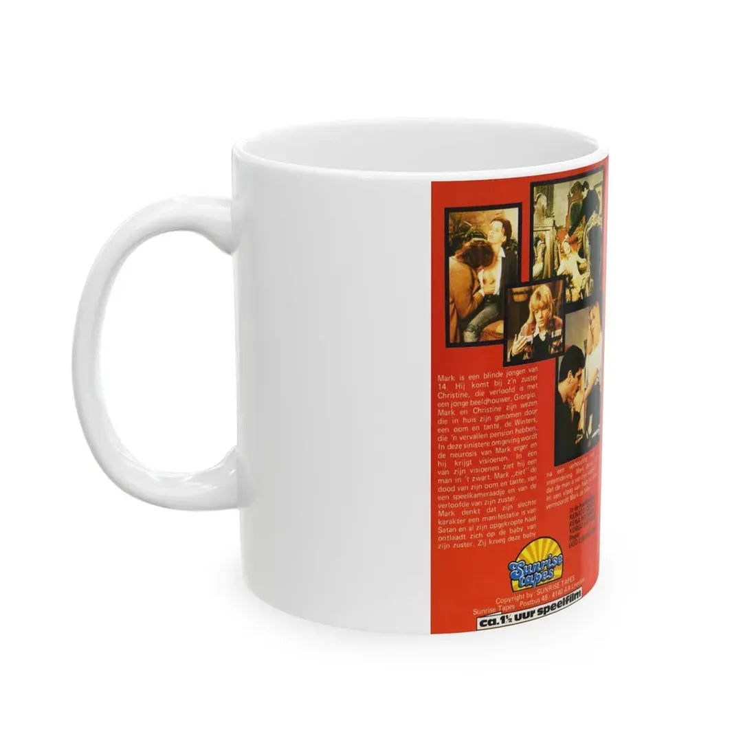 VENETIAN BLACK (VHS COVER) - White Coffee Mug - Go Mug Yourself