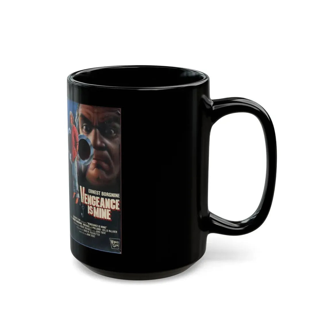 VENGEANCE IS MINE ERNEST BORGNINE (VHS COVER) - Black Coffee Mug - Go Mug Yourself