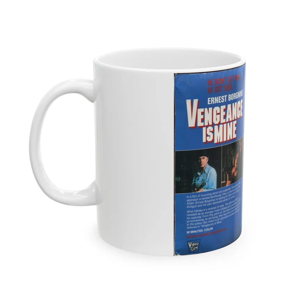 VENGEANCE IS MINE ERNEST BORGNINE (VHS COVER) - White Coffee Mug-Go Mug Yourself