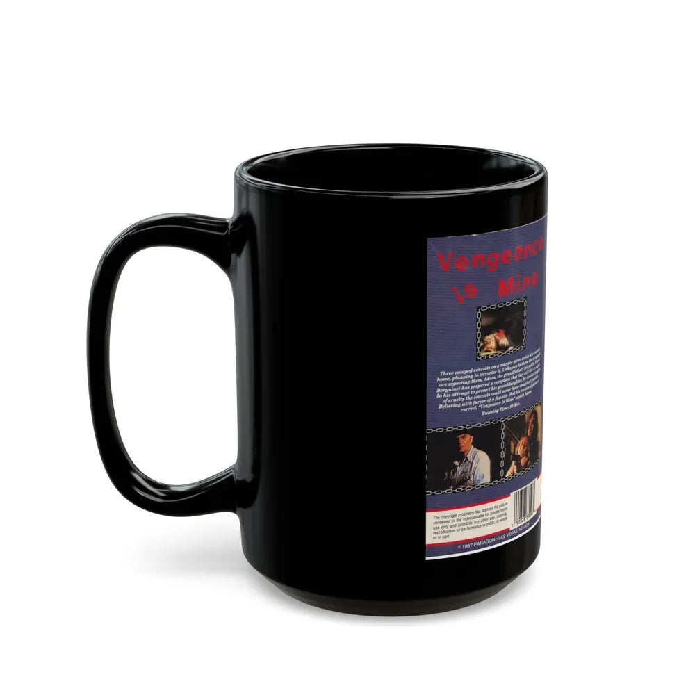 VENGEANCE IS MINE (VHS COVER) - Black Coffee Mug-Go Mug Yourself