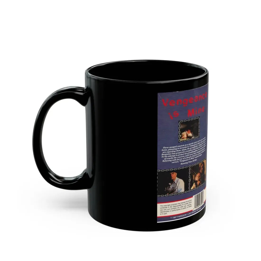 VENGEANCE IS MINE (VHS COVER) - Black Coffee Mug - Go Mug Yourself
