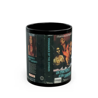 VENGEANCE OF THE ZOMBIES A MODERN DAY GOTHIC TALE OF HORROR (VHS COVER) - Black Coffee Mug 11oz - Go Mug Yourself