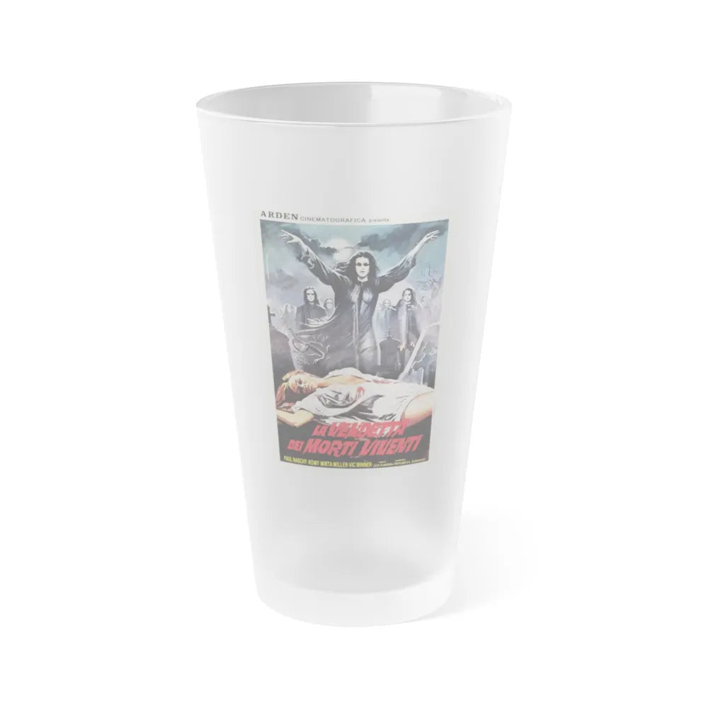 VENGEANCE OF THE ZOMBIES (ITALIAN 2) 1973 Movie Poster - Frosted Pint Glass 16oz-Go Mug Yourself