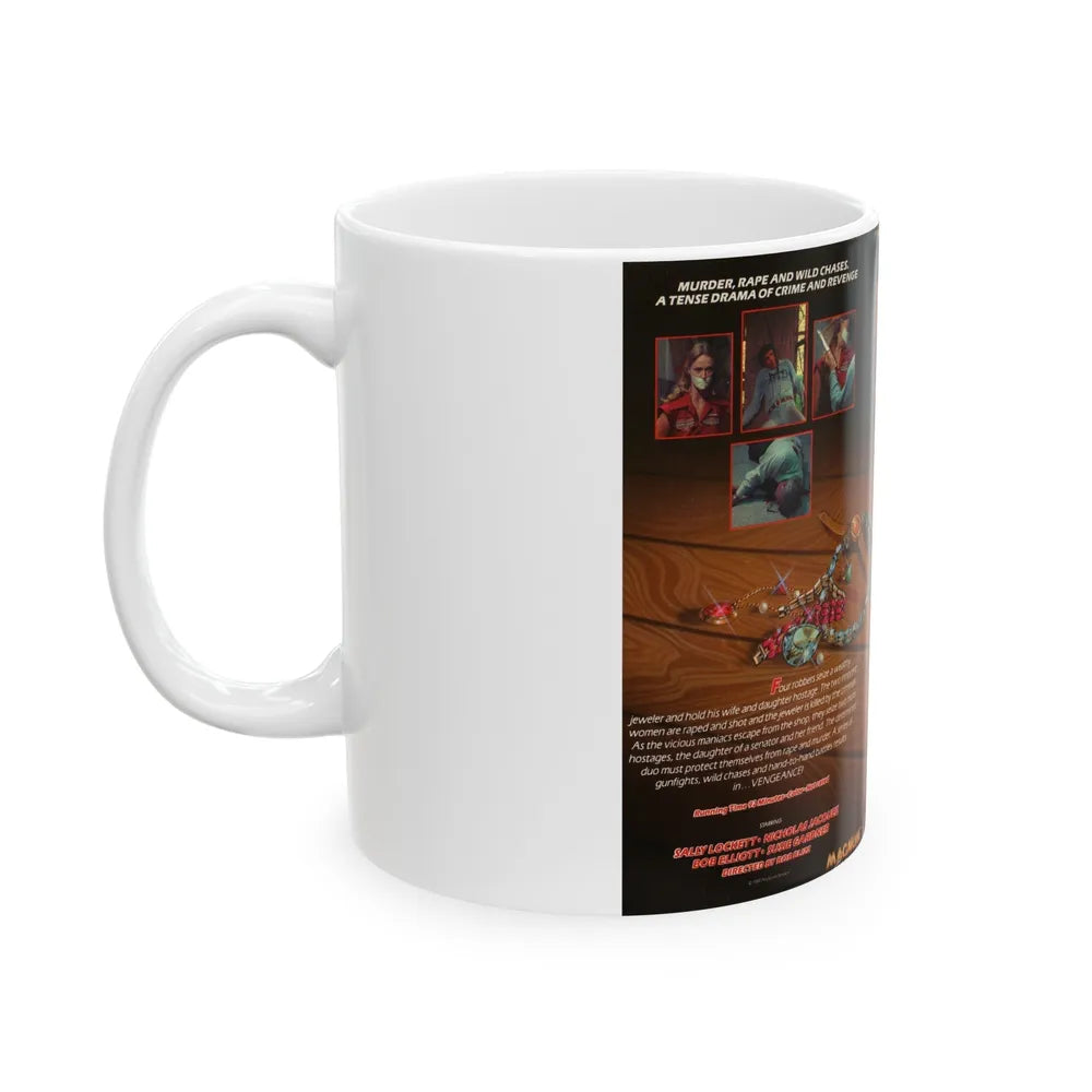 VENGEANCE (VHS COVER) - White Coffee Mug-Go Mug Yourself