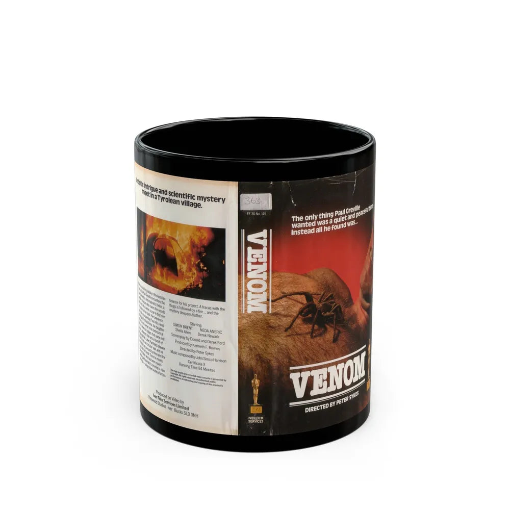 VENOM (VHS COVER) - Black Coffee Mug-11oz-Go Mug Yourself