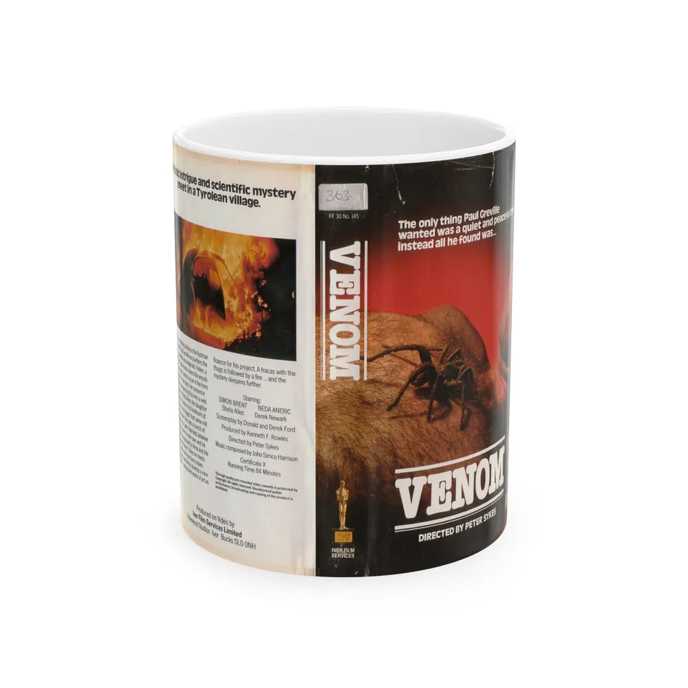 VENOM (VHS COVER) - White Coffee Mug-11oz-Go Mug Yourself