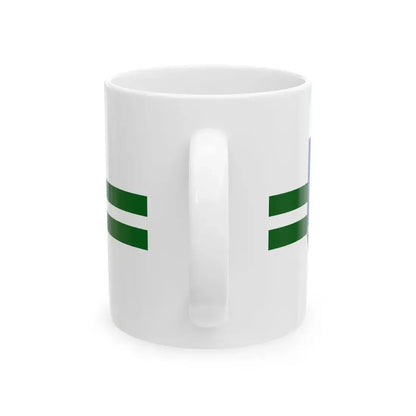 Ventspils novada karogs (Latvia) White Coffee Mug - Go Mug Yourself