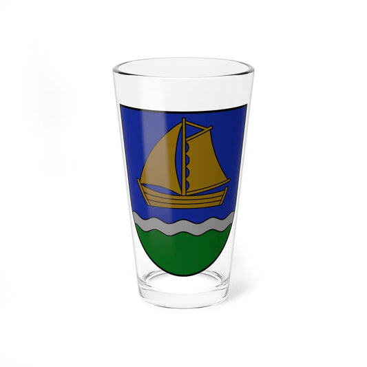 Ventspils novads COA (Latvia) (Coat of Arms) Pint Glass 16oz 16oz - Go Mug Yourself