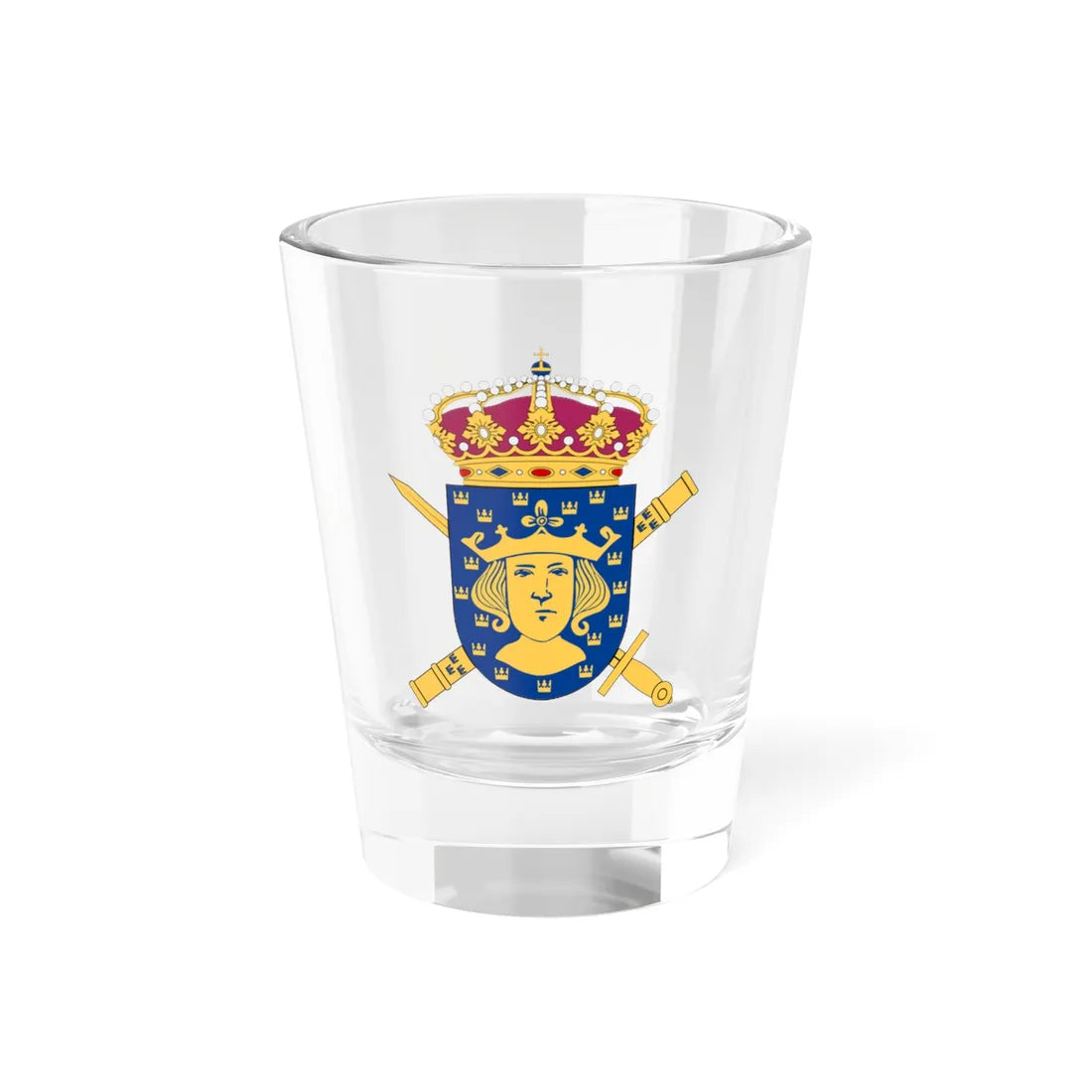Överkommendanten i Stockholm vapen (Sweden) (Coat of Arms) Shot Glass 1.5oz 1.5oz - Go Mug Yourself