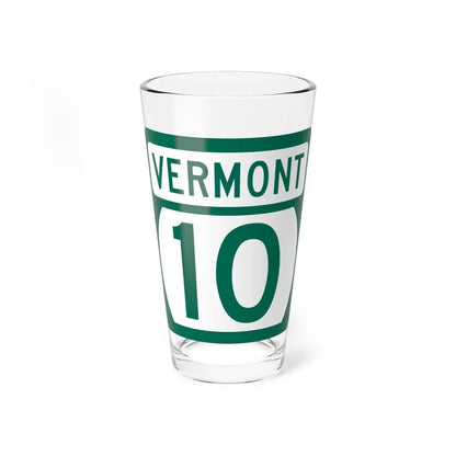 Vermont 10 (Vermont) (Road Sign) Pint Glass 16oz 16oz - Go Mug Yourself