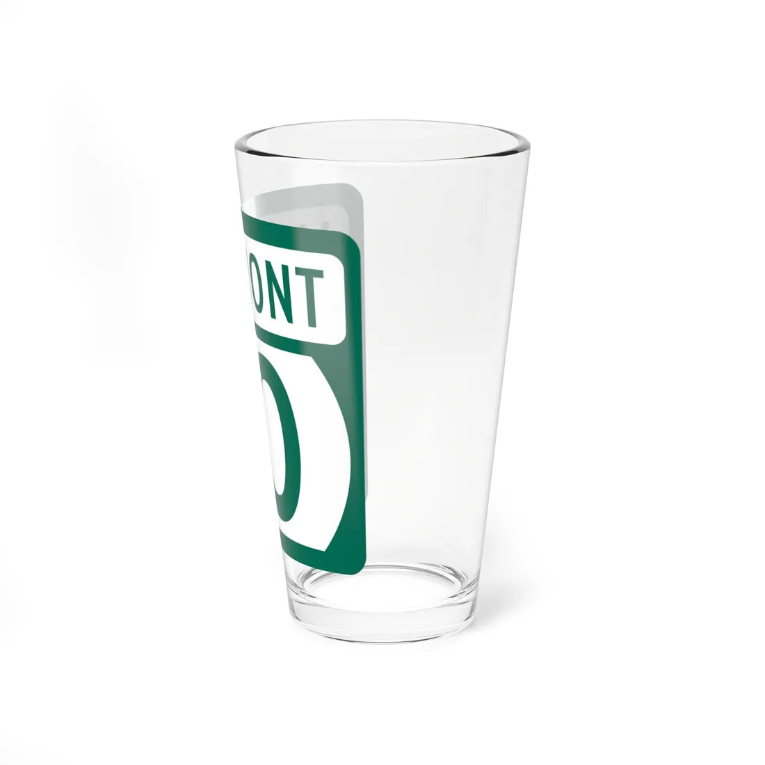 Vermont 10 (Vermont) (Road Sign) Pint Glss 16oz - Go Mug Yourself