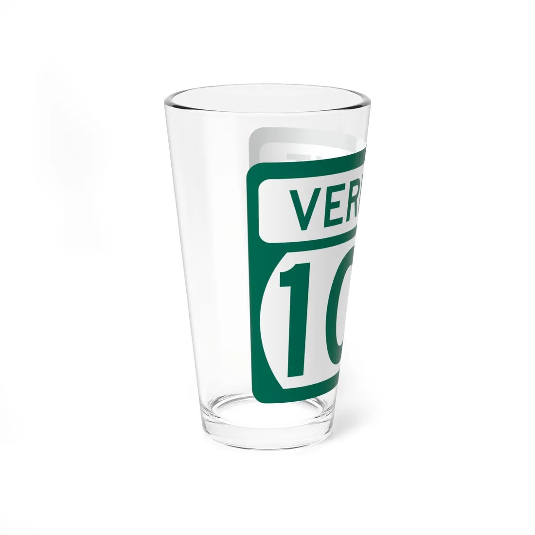 Vermont 100 (Vermont) (Road Sign) Pint Glass 16oz - Go Mug Yourself
