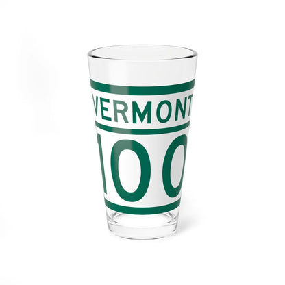Vermont 100 (Vermont) (Road Sign) Pint Glass 16oz - Go Mug Yourself