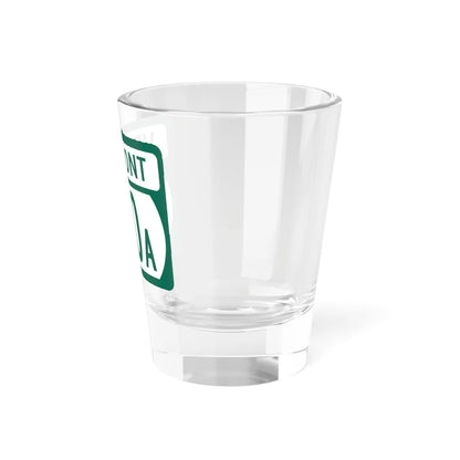 Vermont 100A (Vermont) (Road Sign) Shot Glass 1.5oz - Go Mug Yourself