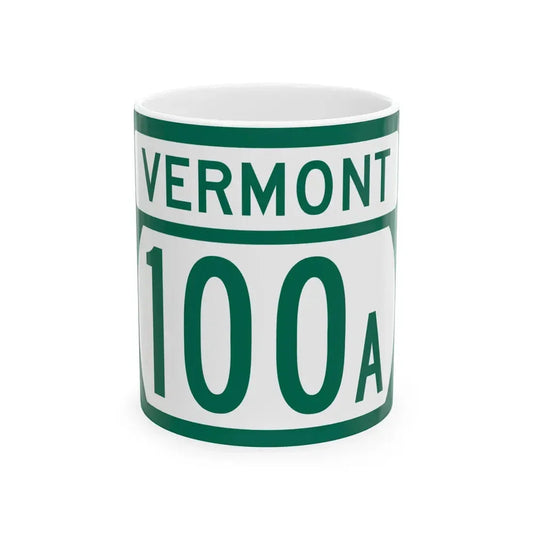 Vermont 100A (Vermont) (Road Sign) White Coffee Mug 11oz - Go Mug Yourself