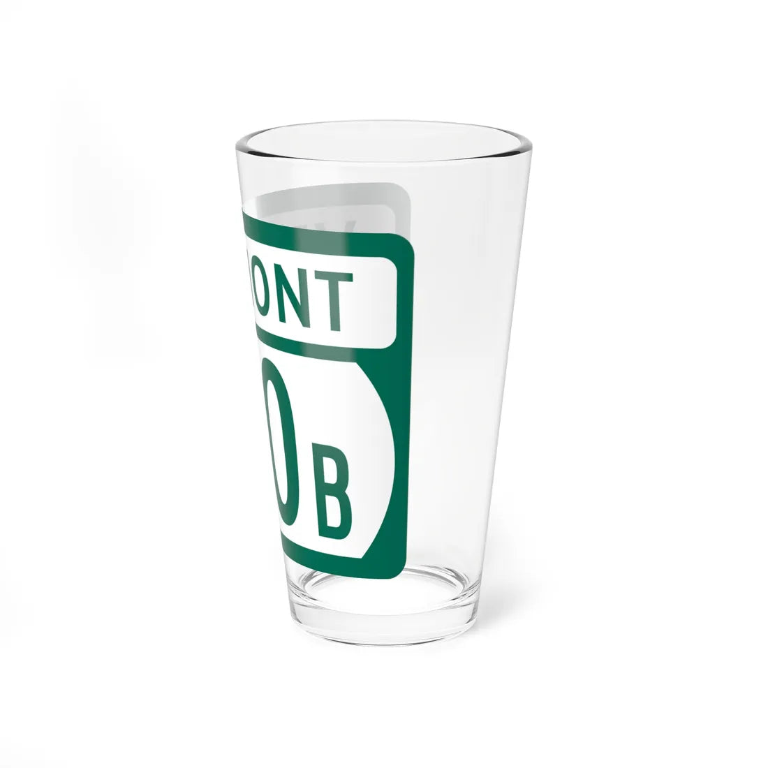 Vermont 100B (Vermont) (Road Sign) Pint Glass 16oz - Go Mug Yourself