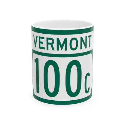 Vermont 100C (Vermont) (Road Sign) White Coffee Mug 11oz - Go Mug Yourself