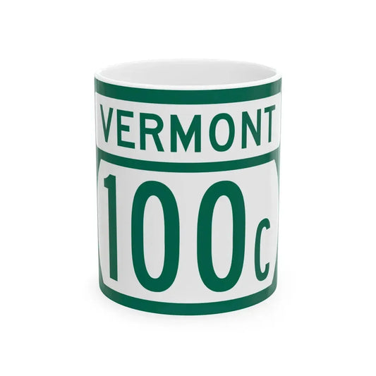 Vermont 100C (Vermont) (Road Sign) White Coffee Mug 11oz - Go Mug Yourself